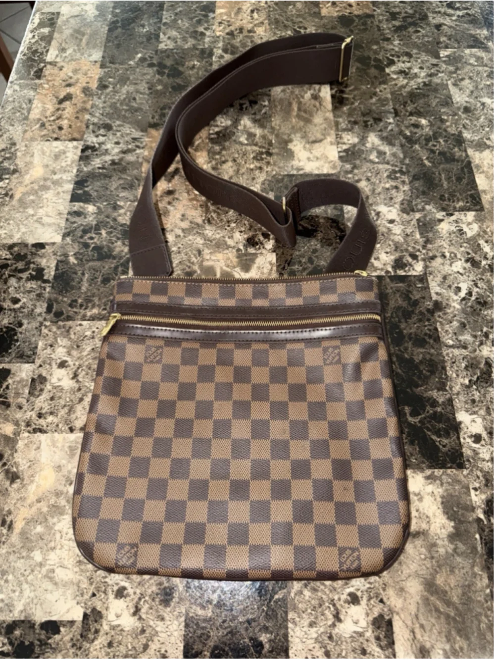 Louis Vuitton Bosphore Pochette Damier Brown
